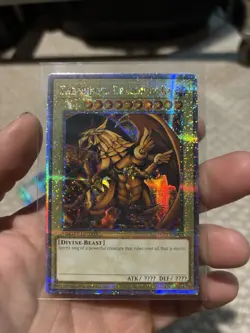 The Winged Dragon of Ra Quarter Century Secret Rare Card LC01-EN003 Yu Gi Oh - Image 1