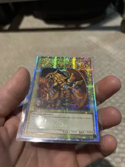 The Winged Dragon of Ra Quarter Century Secret Rare Card LC01-EN003 Yu Gi Oh - Image 2