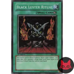 Yugioh Black Luster Ritual SKE-025 Super Rare 1st Edition LP - Image 1