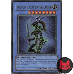 Yugioh Black Luster Soldier SYE-024 Ultra Rare 1st Edition LP - Image 1