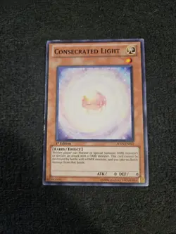 Yugioh TCG - 1x Consecrated Light - SDLS-EN022 - Common - 1st Edition 2011 - Image 1