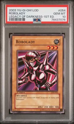 Yugioh Robolady LOD-054 1st Edition PSA 10 - Image 1