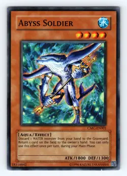 Yugioh Abyss Soldier CMC-EN001 Super Rare - LP-NM 💎 - Image 1