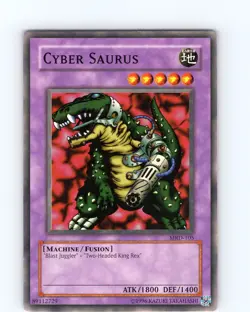 Yu-Gi-Oh TCG Cyber Saurus MRD-105 Unlimited Regular Common Card LP-NM - Image 1