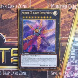 1x Number C9: Chaos Dyson Sphere - Gold Secret Rare - PGLD-EN022 - 1st Ed - LP - Image 1