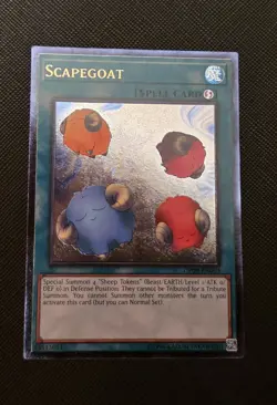 YGO Scapegoat Ultimate Rare Unlimited Near Mint OTS Tournament Pack 8 OP08-EN003 - Image 1