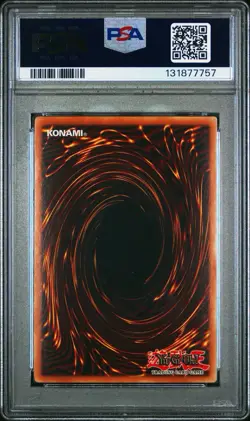 2002 Yu-Gi-Oh! Dark Hole Legend of Blue Eyes LOB Unlim Super Rare PSA 9 - Image 2