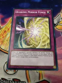 YuGiOh - Quaking Mirror Force - LEDD-ENB23 1st Edition - Common - NM - Image 1