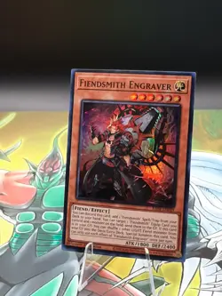 Yu-Gi-Oh! Fiendsmith Engraver RA04-EN049 Super Rare 1st Ed NM - Image 2