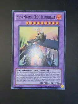 Yu-Gi-Oh! Super Rara Ita Neos Magma Eroe Elementale 1ed Lcgx-it064 Fusione - Image 2