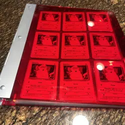 Vintage 1990’s Pokemon Pikachu Card Lot Red Binder Pokemon Cards Lot #5 - Image 2