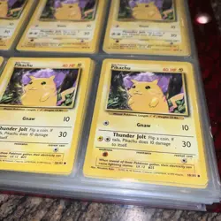 Vintage 1990’s Pokemon Pikachu Card Lot Red Binder Pokemon Cards Lot #5 - Image 3
