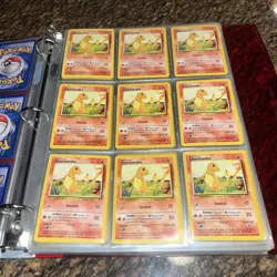 Vintage 1990’s Pokemon Pikachu Card Lot Red Binder Pokemon Cards Lot #5 - Image 5