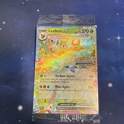 Pokemon TCG Leafeon EX 006/131 STAMPED PROMO Card Prismatic Evolutions SEALED - Image 1