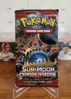 Pokemon Crimson Invasion 10 Card Sealed Booster Pack Guzzlord 1 Sun & Moon And ! - Image 3