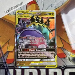 Pokemon TCG Naganadel Guzzlord GX 158/236 - NM Cosmic Eclipse Holo Card - Image 1