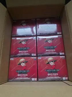 6 x One Piece TCG: OP13 Carrying On His Will Booster Box Sealed English UK - Image 1