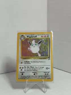 Pokemon Wigglytuff Base Set 2 Holo Rare Card 19/130 LP-HP Condition - Image 1