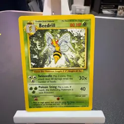 Pokemon Cards: Base Set Rare: Beedrill 17/102 TCG 1999 WOTC Vintage - Image 1