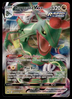 Pokemon Cards Rayquaza VMAX 101/159 Crown Zenith Holo Rare VMAX NM - Image 1
