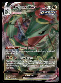 Pokemon Cards Rayquaza VMAX 102/159 Crown Zenith Holo Rare VMAX NM - Image 1