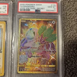 Pokemon PSA Card Lot , Graded , SURFING Pikachu, Charizard, Oranguru ,Black Star - Image 2