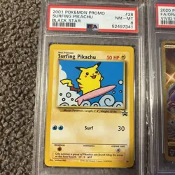 Pokemon PSA Card Lot , Graded , SURFING Pikachu, Charizard, Oranguru ,Black Star - Image 3