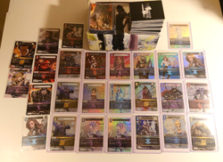 Final Fantasy Hidden Hope TCG Cards Lot Holos Commons Prerelease Sleeves and Box - Image 1