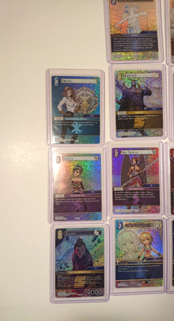 Final Fantasy Hidden Hope TCG Cards Lot Holos Commons Prerelease Sleeves and Box - Image 5