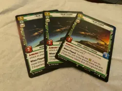 STAR WARS UNLIMITED TCG JTL Lot of 3 BLUE LEADER Cards NM GLOBAL SHIPPING - Image 1