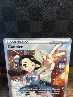 Pokemon TCG Candice Full Art Holo Ultra Rare Card 189/195 Silver Tempest NM - Image 2