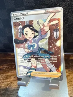 Pokemon TCG Candice Full Art Holo Ultra Rare Card 189/195 Silver Tempest NM - Image 4