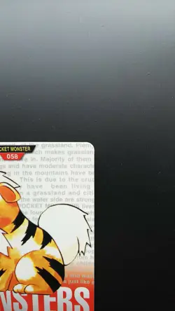 Pokemon Japanese Card Non-Holo Growlithe Nintendo NO.058 Carddass BANDAI - Image 3