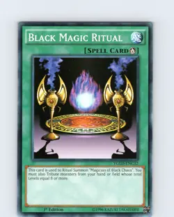 Yu-Gi-Oh TCG Black Magic Ritual YGLD-ENC32 1st Edition Regular Common Card NM - Image 1