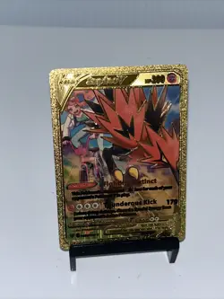 Zapdos V Metal Gold Foil Pokemon Card Fan Art Card ￼ - Image 3