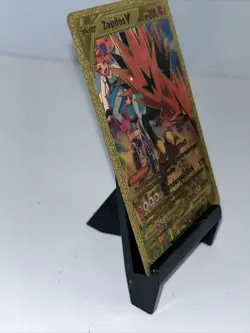 Zapdos V Metal Gold Foil Pokemon Card Fan Art Card ￼ - Image 5