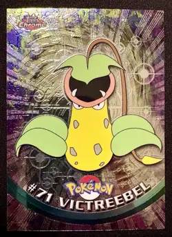 VICTREEBEL #71, Series 1 - 2000, Topps TV Animation Edition Chrome Pokemon Card - Image 1