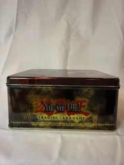 1996 YUGIOH trading card game collectors tin - no cards - box only! RED LID - Image 3