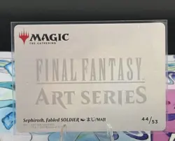 Sephiroth, Fabled SOLDIER Art Series Card (Gold-Stamped) 44 Final Fantasy MTG - Image 2