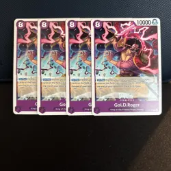 Gol D Roger P-107 Promo | English One Piece Card Game TCG OP In Hand X4! - Image 1