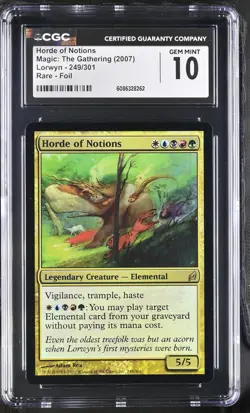 HORDE OF NOTIONS Lorwyn Foil Rare CGC 10 MTG EDH [Nostalgium] - Image 1