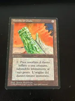 MTG JADE MONOLITH EXC MONOLITO DI GIADA FBB 1 EDIZIONE BLACK BORDER MAGIC - Image 1