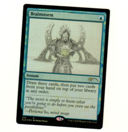 Brainstorm Sketch Style Secret Lair Foil Magic The Gathering Single Card - Image 1