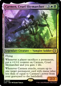 MTG - Carmen, Cruel Skymarcher - Foil - LCI Commander - Magic the Gathering - Image 1