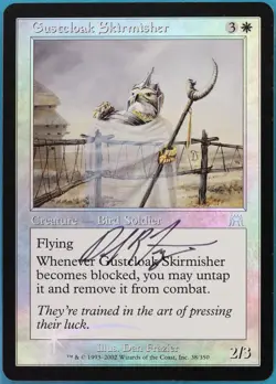 Gustcloak Skirmisher FOIL Onslaught NM Uncommon SIGNED CARD (403971) ABUGames - Image 1