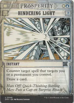 Hindering Light U Outlaws of Thunder Junction: Breaking News 46 NM MTG - Image 1