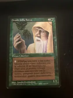 MTG LEYDRUID EXC DRUIDO DELLA FORZA FBB 1 EDIZIONE BLACK BORDER MAGIC - Image 1