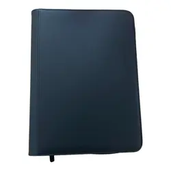 Album 9 tasche Binder Nero Black con zip per carte pokemon one piece yugioh mtg - Image 1