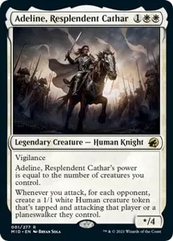 Magic The Gathering MTG ADELINE, RESPLENDENT CATHAR Innistrad: Midnight Hunt NM - Image 1