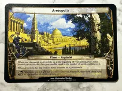 Aretopolis MTG Magic Oversized Planechase 2012 Plane Card 3.5x5" - LP / MP - Image 1